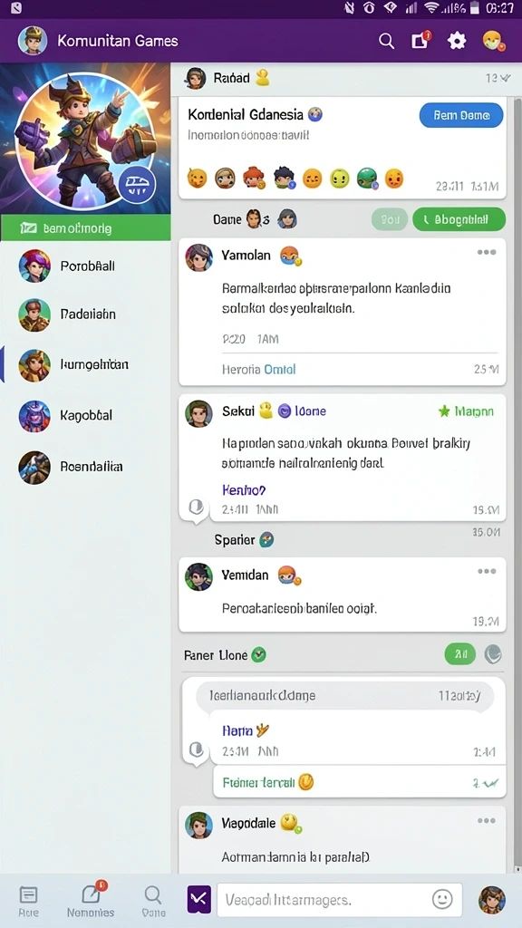 Berbagai karakter menarik untuk dipilih dalam permainan.