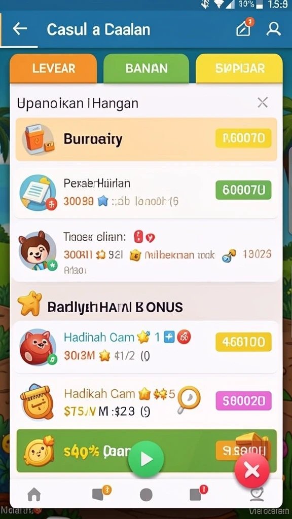 Fitur sosial yang memungkinkan kompetisi dengan teman-teman.