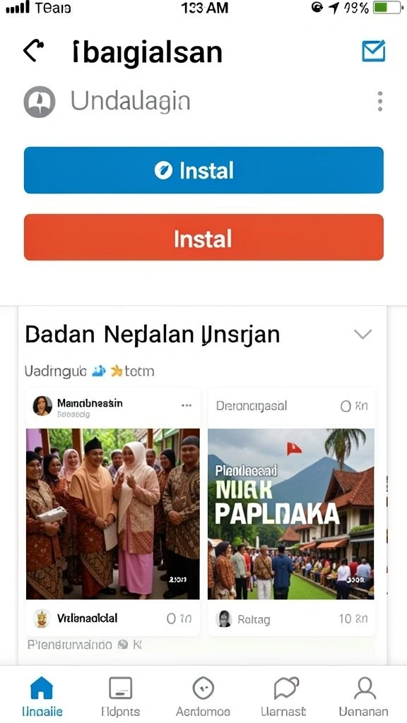 Tampilan antarmuka CK789 yang sederhana dan menarik.