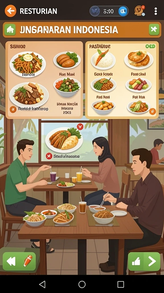 Fitur mode permainan yang variatif dan seru.