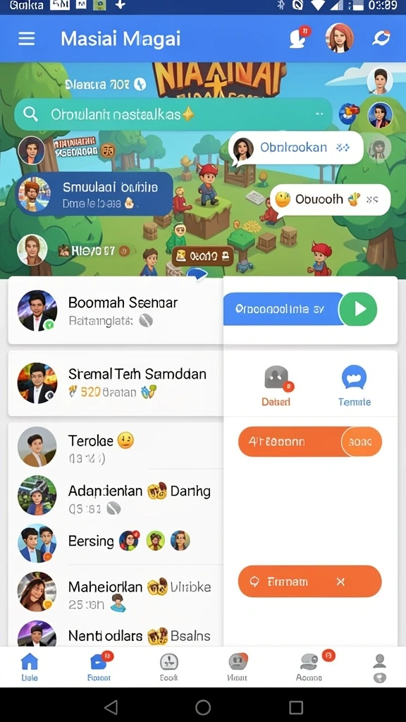Tampilan menu utama yang intuitif dan menarik.