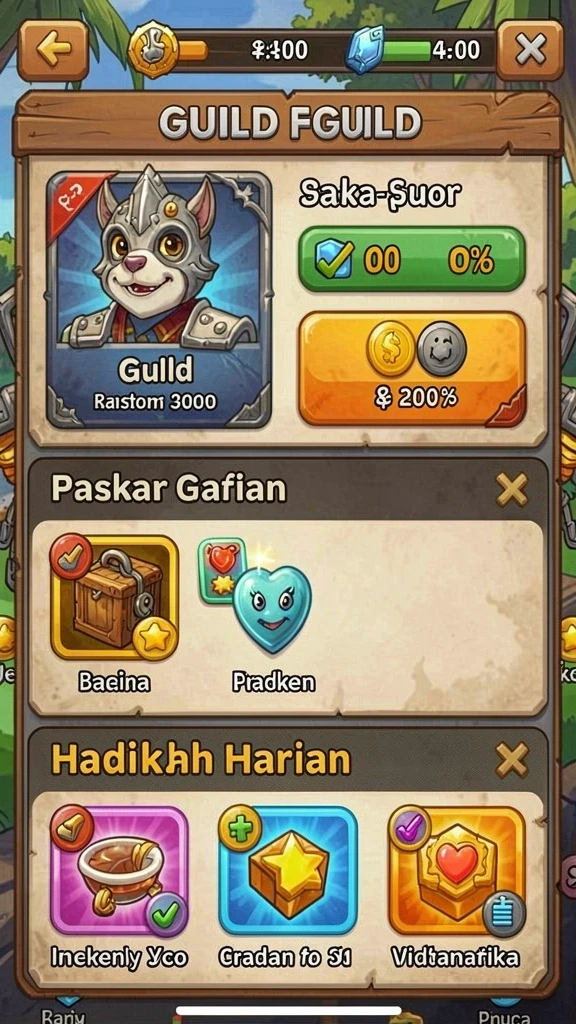 Tampilan menarik dan karakter yang keren.