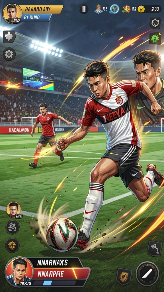 Grafis yang detail dan penuh warna.