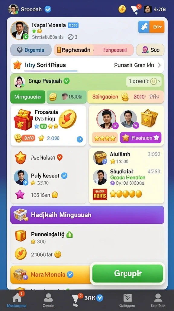 Karakter yang unik dan beragam untuk dipilih.