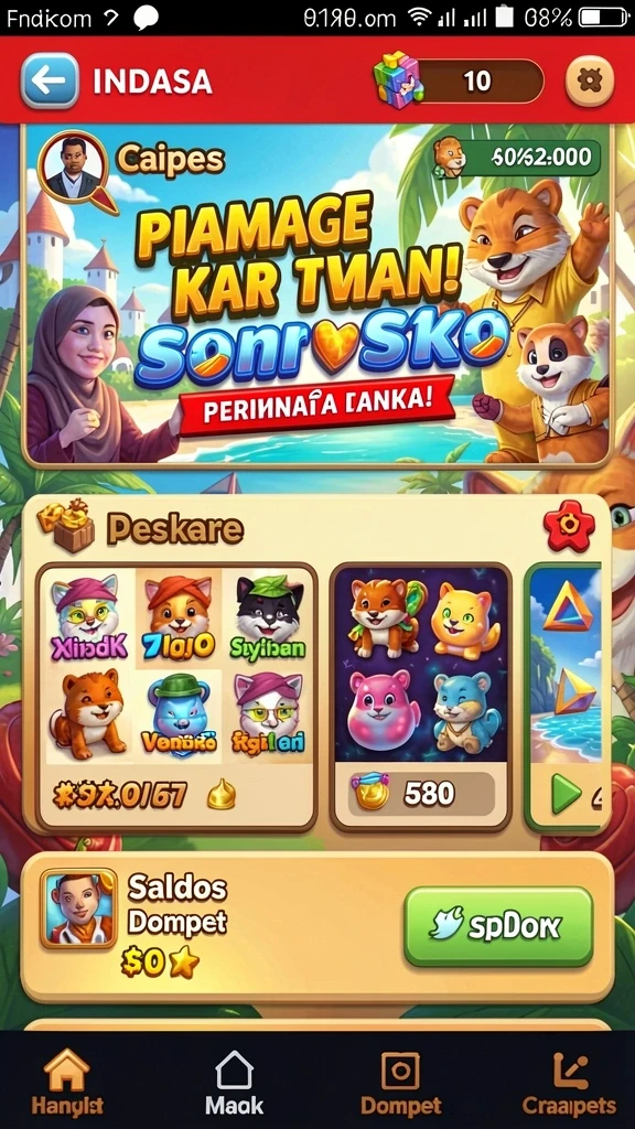 Mode balapan yang intens dan menantang.