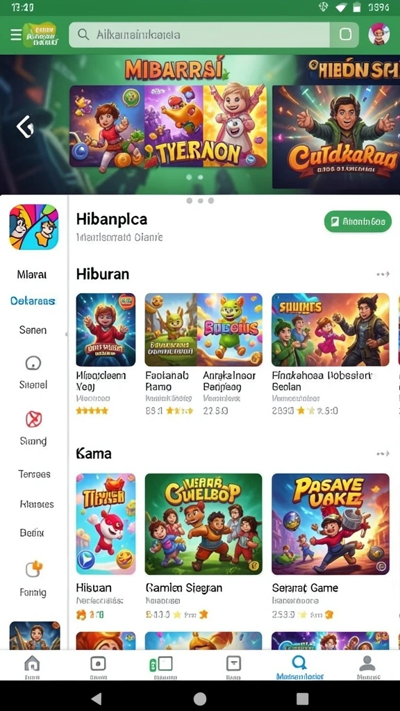 Fitur kompetisi yang menambah keseruan bermain.