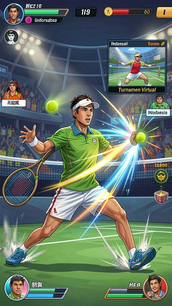 Screenshot menampilkan antarmuka utama game JUTA7.