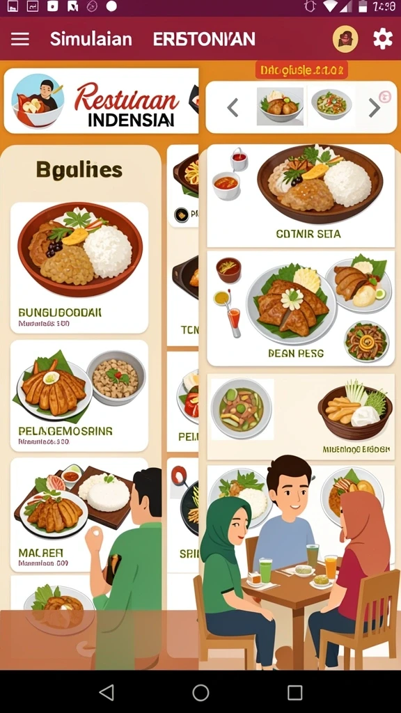 Tampilan antarmuka yang mudah dipahami.