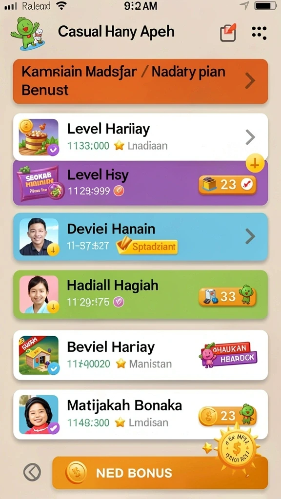 Mode permainan yang bervariasi dan menantang.