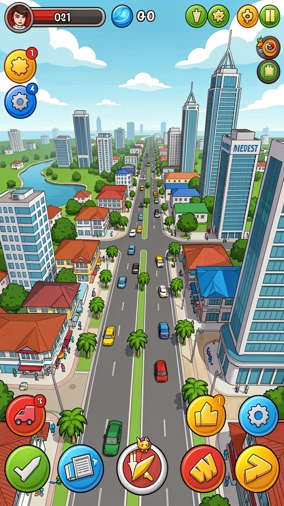 Tampilan antarmuka yang menarik dan informatif.