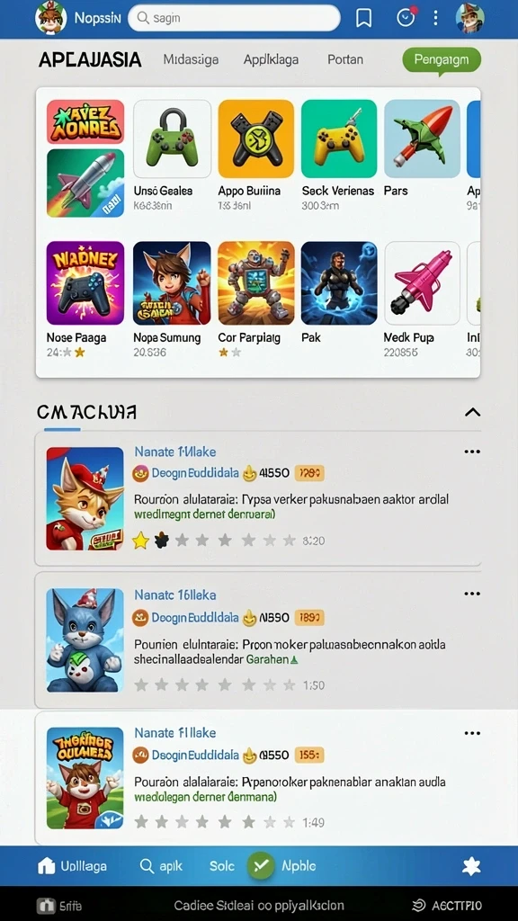 Screenshot menunjukkan mesin slot dengan tema tropis yang cerah.