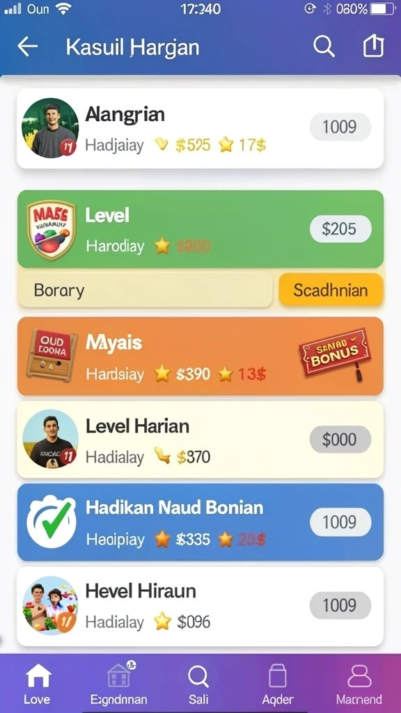 Tampilan antarmuka sederhana dan user-friendly.