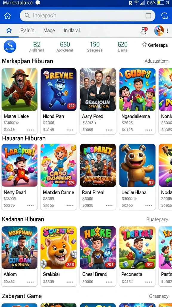 Tampilan antarmuka yang menarik dan intuitif.