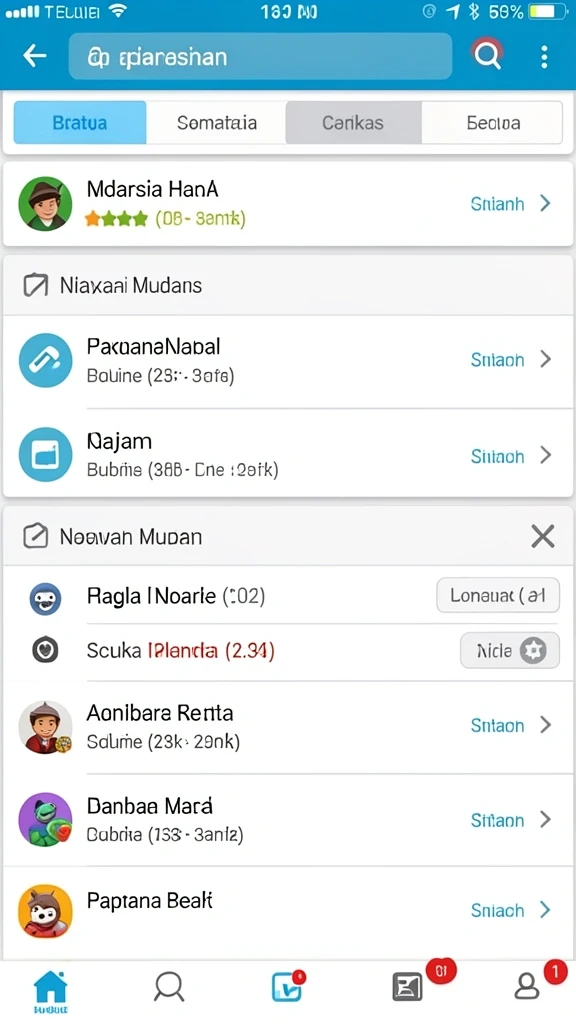 Tampilan antarmuka yang menarik dan user-friendly.